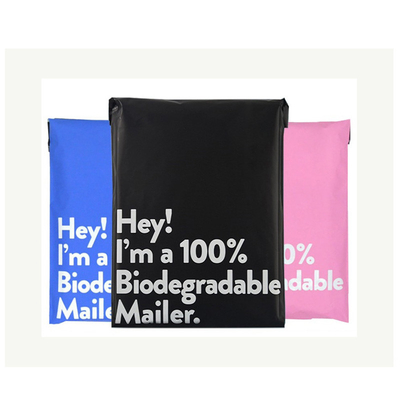 Sobre biodegradable del regalo de los niños de la historieta de los bolsos del anuncio publicitario de Matte Black Pink el 100%