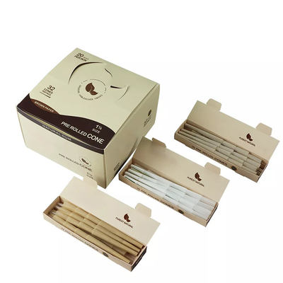 Conos preenrollados de papel sin blanquear de arroz gigante de 108 mm para fumar 9 paquetes