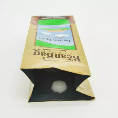 Bolso de empaquetado sellado del papel de aluminio de los granos de café de las nueces del té del polvo de la comida con la válvula de aire