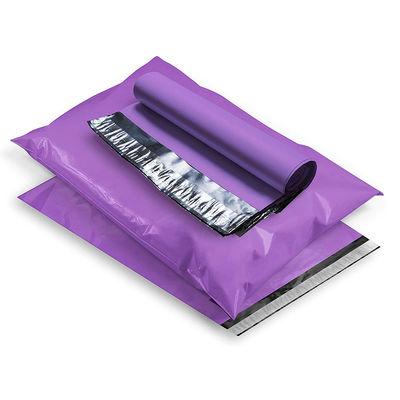Bolso de empaquetado polivinílico púrpura bajo del LDPE 10x13 de MOQ para la prueba de envío del rasgón