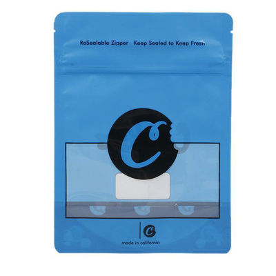 bolsos autoadhesivos de 3.5g Mylar para el logotipo de encargo que se puede volver a sellar de las galletas