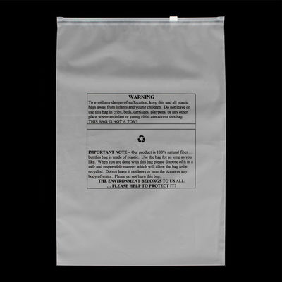 0.025- CPE de empaquetado biodegradable EVA Frosted Zipper For Cloth del bolso de 0.14m m