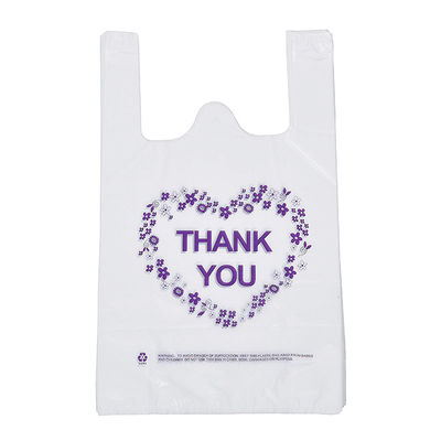 1.2mils le agradecen camiseta Carry Out Bags, bolsos de ultramarinos plásticos biodegradables del 100%