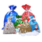 Favor de la fiesta de vacaciones de Navidad Bolsas de golosinas de regalo con cordón de papel de plástico Golosinas