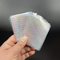 mangas olográficas transparentes de la tarjeta de 66mmx98m m, protector impermeable del titular de la tarjeta