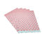 Bolsos abonablees rosados reciclables de la camiseta, bolsos polivinílicos biodegradables 9x12 del 100%