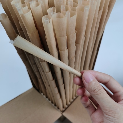 Tamaño orgánico pre rodado de los conos 1/4 del cáñamo 17g hecho de fibra de bambú natural